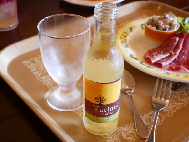 白ワインミニボトル（カフェ・ポルトフィーノ）