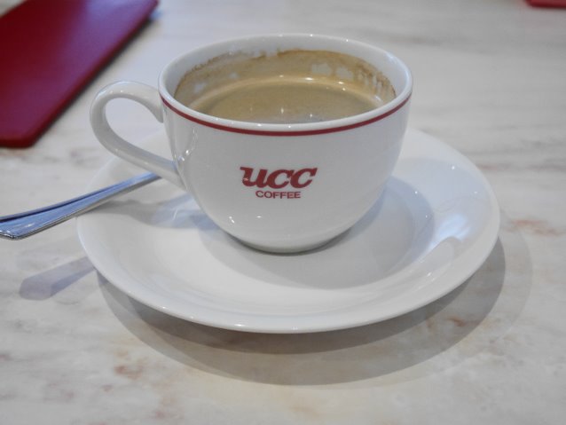 UCCのカップでコーヒー（センターストリート・コーヒーハウス）