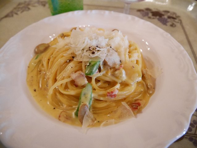 スパゲッティ・カルボナーラ（ザンビーニ･ブラザーズ･リストランテ）