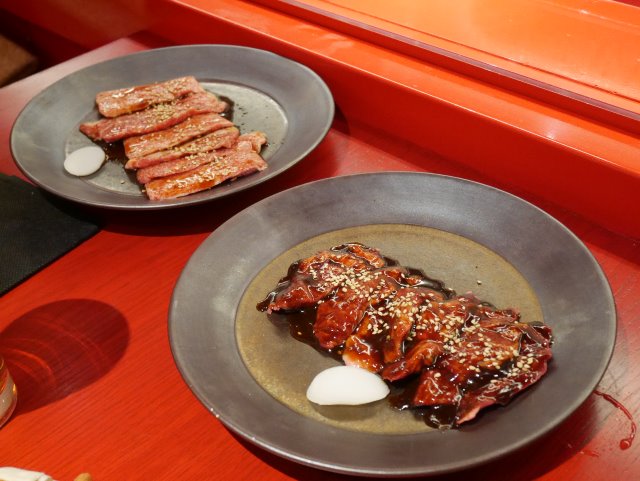 カルビとハラミ（焼肉トラジ）