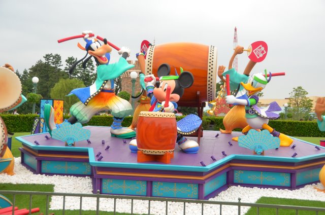グーフィー、ミッキー、ドナルド（ディズニー夏祭り 2018）