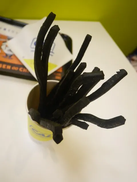 無限∞フライドポテト BLACK 上面（CHUBBY AIRLINES）