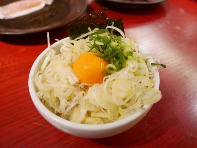 ネギ玉ライス（焼肉トラジ）