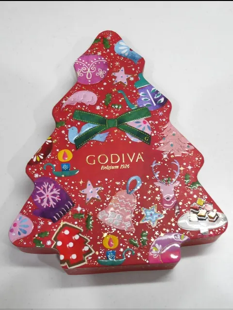ゴディバ グリッター クリスマス 缶箱（ゴディバ）