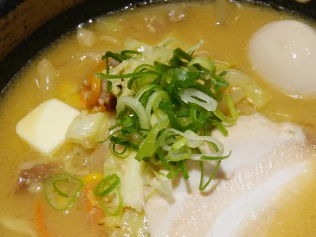 味玉味噌ラーメン アップ（真剣勝負）