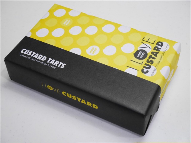 カスタードタルト 箱（I LOVE CUSTARD NEUFNEUF）