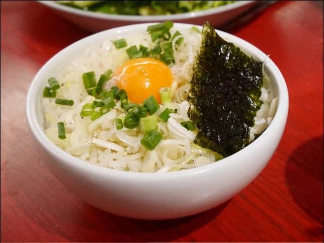 ネギ玉ライス（焼肉トラジ）
