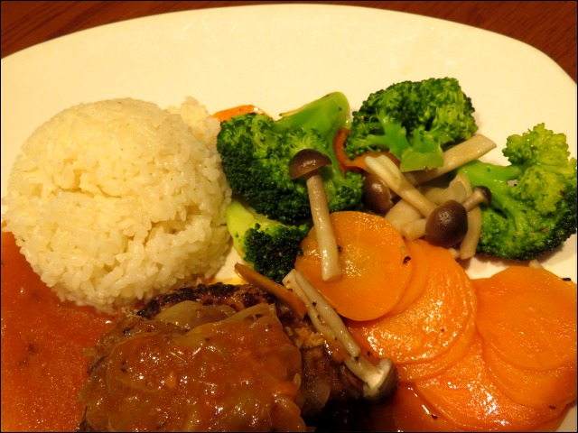 ランチ・ハンバーグ・ステーキ 付け合わせ（OUTBACK STEAKHOUSE）