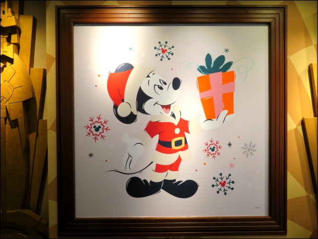 サンタミッキー イラスト（ディズニーストア 2023 クリスマス）