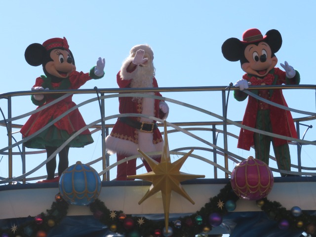 ミニー、サンタ、ミッキー（ディズニー・クリスマス・グリーティング）