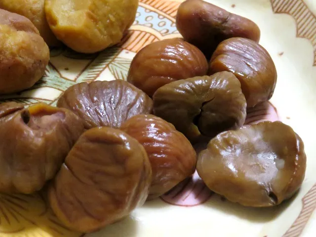 有機むき甘栗＆焼まろんアソートパック 有機むき栗（比沙家）