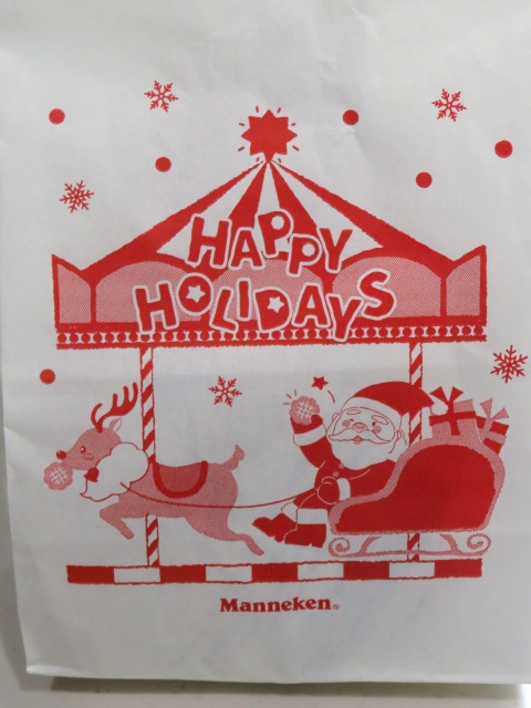 HAPPY HOLIDAYS紙袋（マネケン）