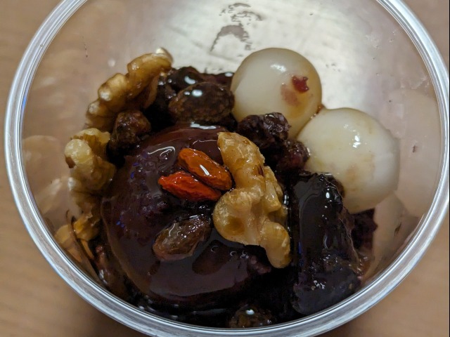 珈琲あんみつ アップ（船橋屋）