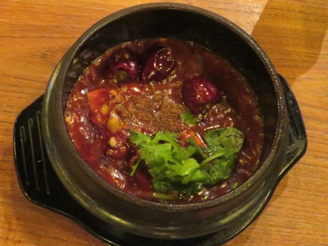 モンスーンカフェ ラム肉の石焼麻婆豆腐