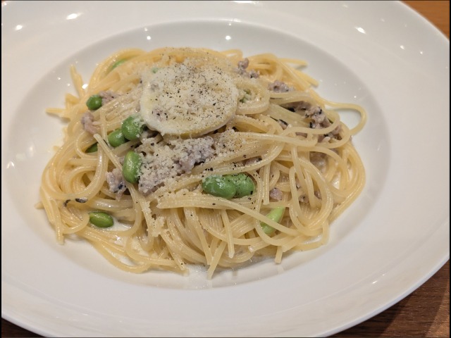 サルシッチャのレモンクリーム（Mare Cucina）