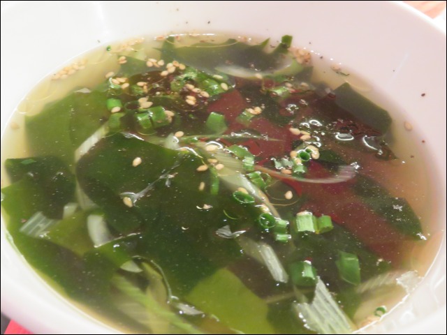 わかめスープ アップ（焼肉トラジ）
