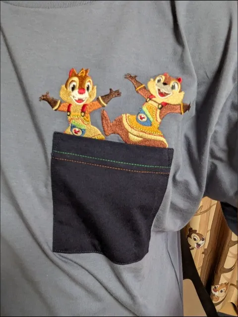 キングダムハーツのチップとデールTシャツ（グラニフ）