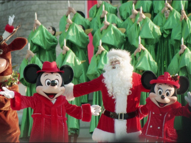 ミッキー、サンタ、ミニー（ミッキーのクリスマスプレゼント）