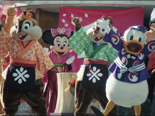 チップ、ミニー、デール、ドナルド（ニューヨーク“お正月”グリーティング）