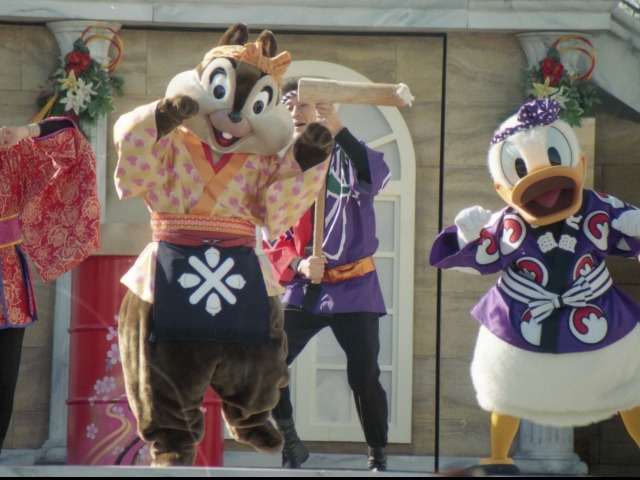 チップとドナルド（ニューヨーク“お正月”グリーティング）
