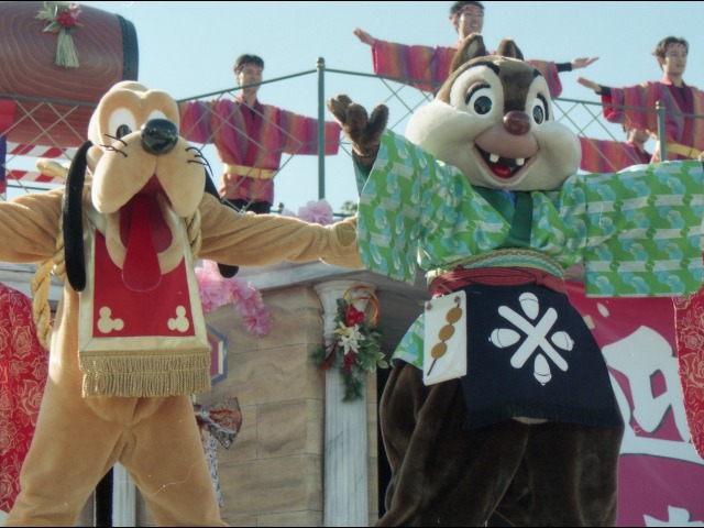 プルートとデール（ニューヨーク“お正月”グリーティング）