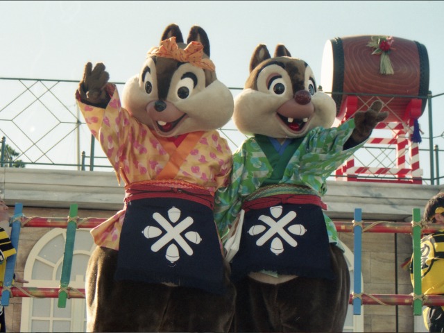 チップとデール（ニューヨーク“お正月”グリーティング）