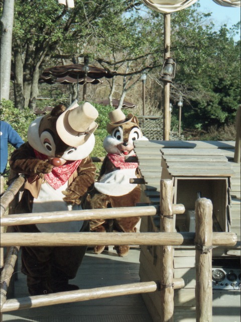 いかだのデールとチップ(ウエスタンランド)