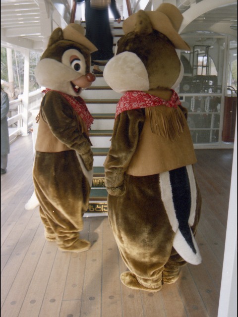 デールとチップ(蒸気船マークトウェイン号)