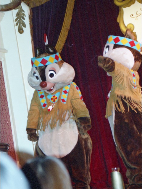 デールとチップ（スルーフットスーのダイニング＆ファン）