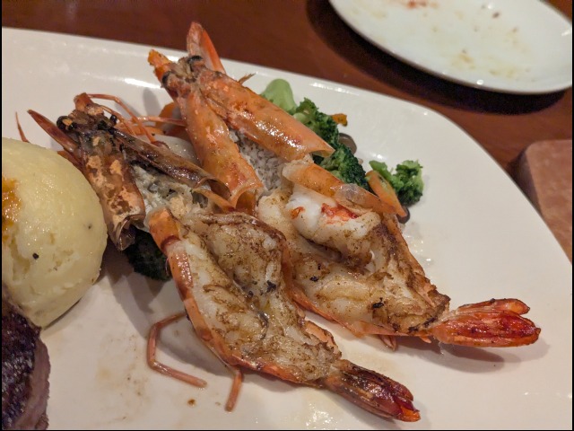 グリルシュリンプ2尾(OUTBACK STEAKHOUSE)