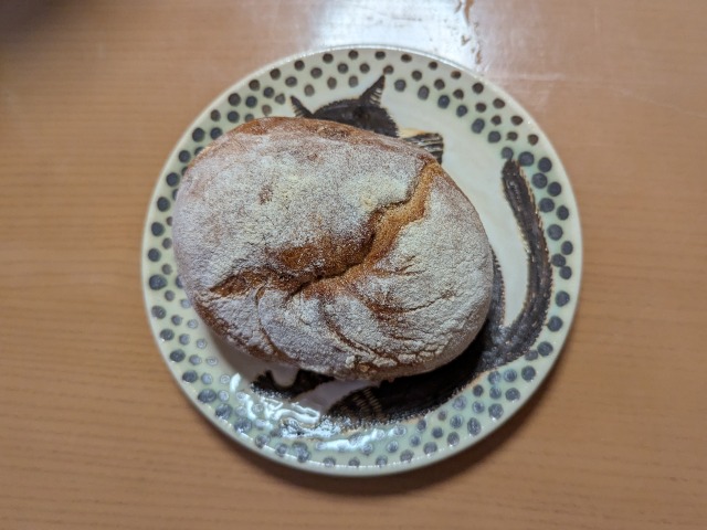 栗あんくるみ 上面（テコナベーグル）