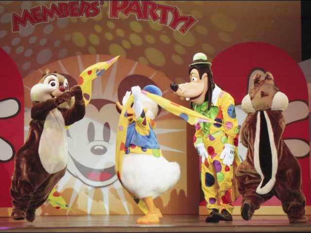 デール、ドナルド、グーフィー、チップ（ファンダフル・ディズニー メンバーズパーティー）