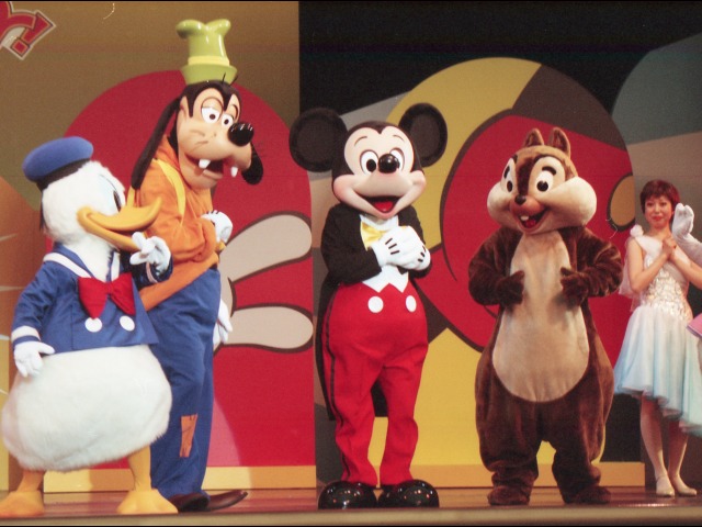 ドナルド、グーフィー、ミッキー、チップ（ファンダフル・ディズニー メンバーズパーティー）