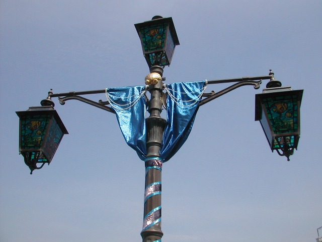 電灯の旗飾り(アリエルのシーサイドトレジャー)