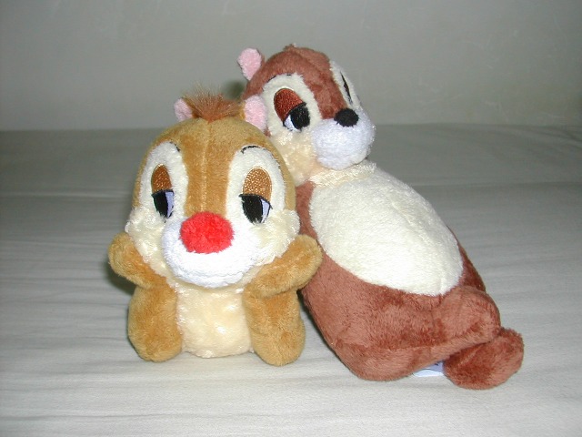 チップとデールのぬいぐるみ
