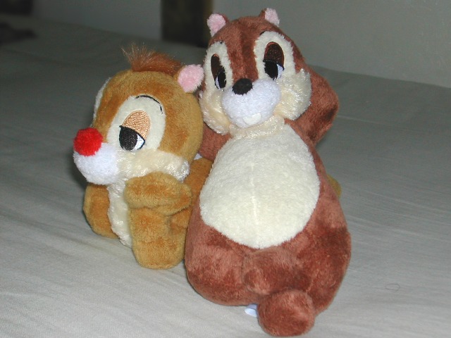 チップとデールのぬいぐるみ