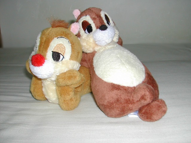 チップとデールのぬいぐるみ
