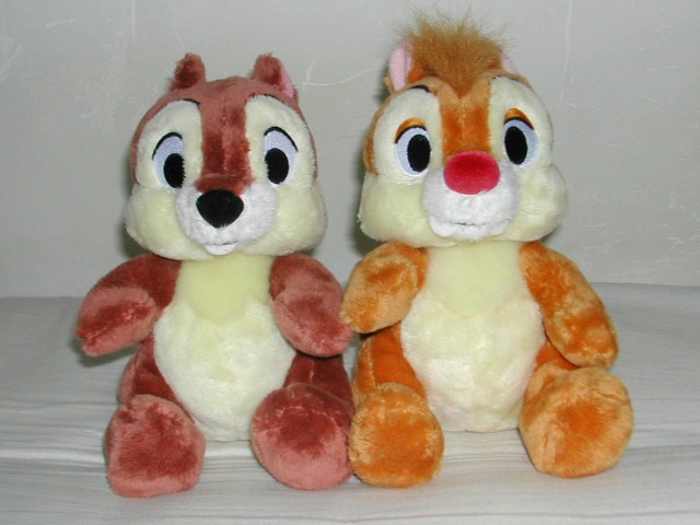 チップとデールのぬいぐるみ