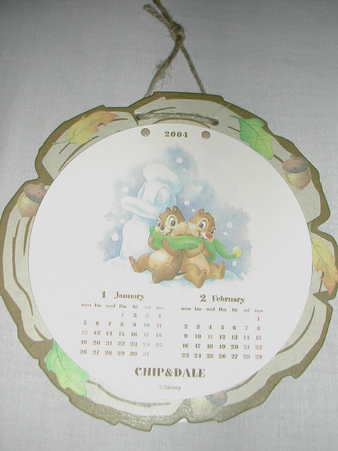 チップとデールのカレンダー