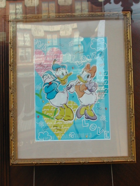 ドナルドとデイジー額(マクダックス・デパートメントストア)