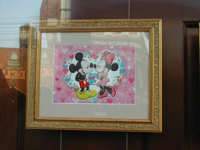 ミッキーとミニー額(マクダックス・デパートメントストア)