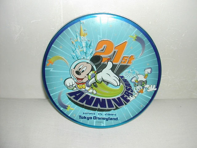 21周年お菓子缶 ミッキーとドナルド