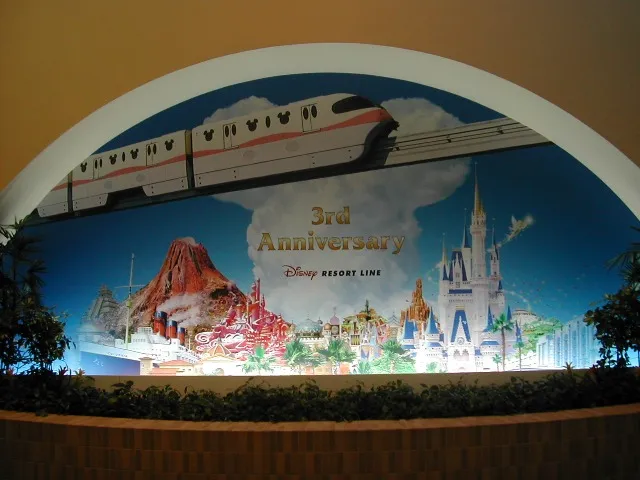 パネル（ディズニーリゾートライン 3rd Anniversary）