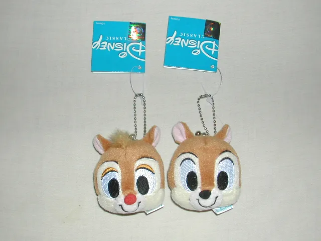 顔のぬいぐるみ チップとデール