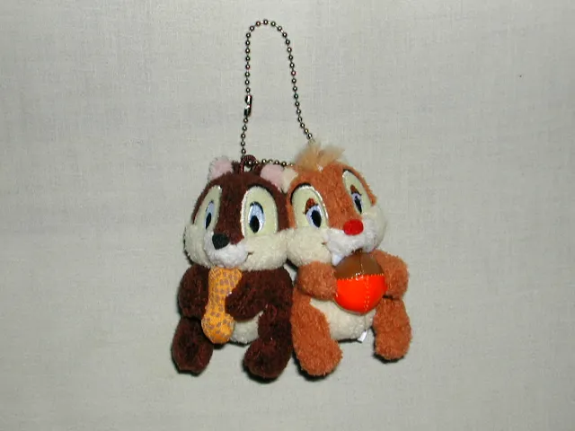 ボールチェーン付きチップとデール ぬいぐるみ