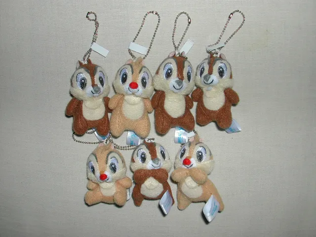 大量ミニぬいぐるみ チップとデール