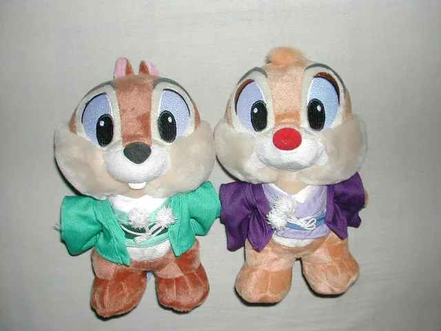 正月衣装ぬいぐるみ チップとデール
