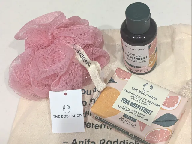 THE BODY SHOP賞 シャワージェル、ソープ、泡立てネットのセット（イクスピアリ春のおトクなデジタル抽選会）