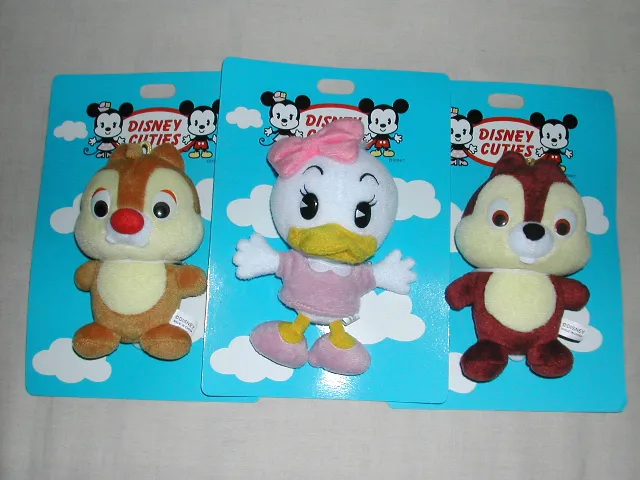Disney Cuties デール、デイジー、チップぬいぐるみ